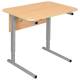 Стол-парта 1-местный регулируемый СУТ.54, 600х500х520-640 мм, рост 2-4, серый каркас, ЛДСП клён главное фото в маленьком размере