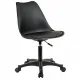 Кресло стул  "Eames MG-310 PL", пластик черный, экокожа черная, 532927 главное фото в маленьком размере