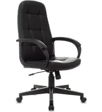 Кресло руководителя Бюрократ CH 002 черный эко.кожа крестов. пластик