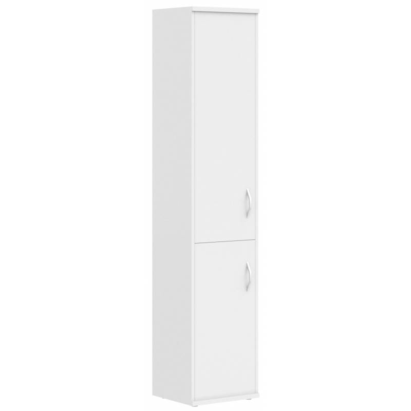 Шкаф колонка с глухой средней и малой дверьми СУ-1.3(R) Белый 406*365*1975 главное фото