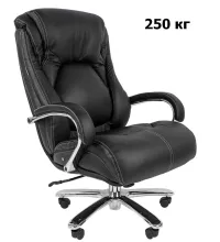 Кресло руководителя СHAIRMAN 402 (черная натуральная кожа)
