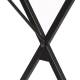 Стол на металлокаркасе BRABIX LOFT CD-008 (ш900*г500*в780мм), цвет морёный дуб, 641863. Фото товара с разных ракурсов.