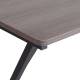 Стол на металлокаркасе BRABIX LOFT CD-008 (ш900*г500*в780мм), цвет морёный дуб, 641863. Фото товара с разных ракурсов.