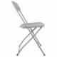 Стул складной для дома и офиса  "Golf CF-002", серый каркас, пластик серый, 531564. Фото товара с разных ракурсов.